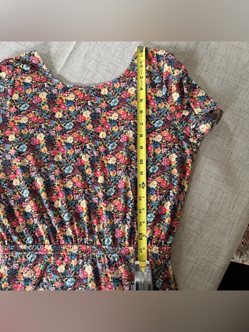 Sezane Luce Short Sleeve Cotton Floral Open Back Midi Dress Size Medium - Picture 8 of 10